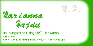 marianna hajdu business card