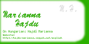 marianna hajdu business card